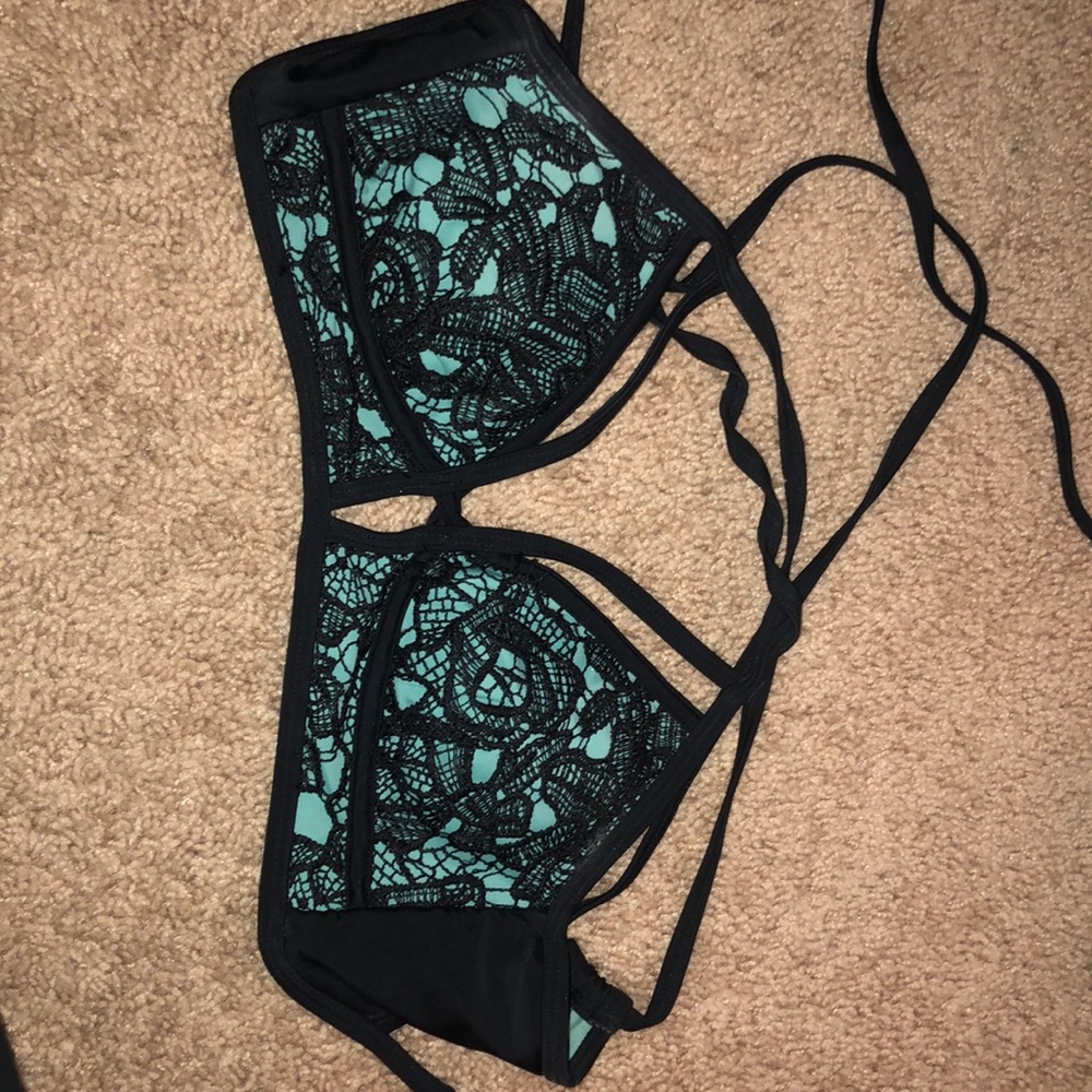 Strappy swimsuit too